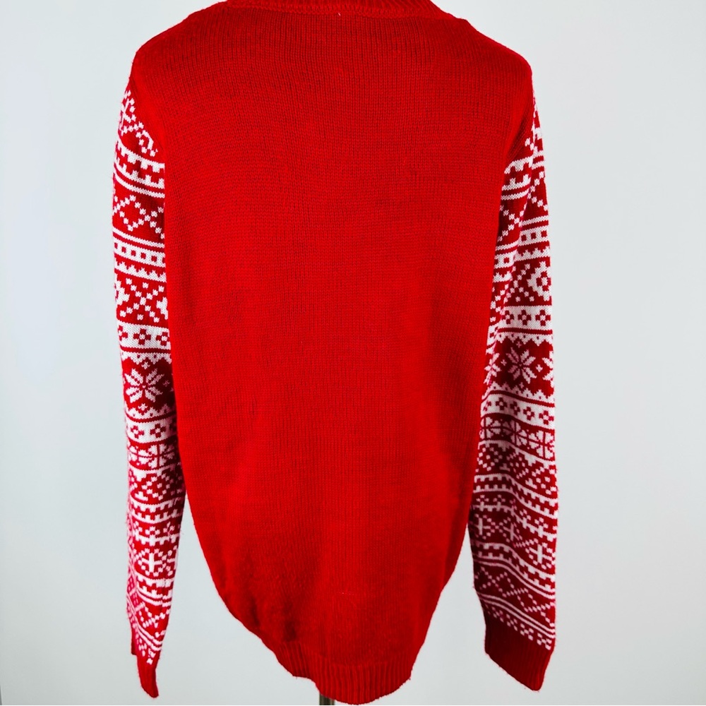 No Boundaries Reindeer Plush Ugly Christmas Sweat… - image 7